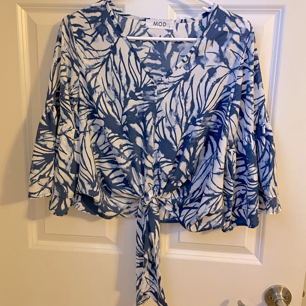 NWT tie blouse